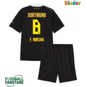 Borussia Dortmund Felix Nmecha #8 Replik Auswärtstrikot Kinder 2026-27 Kurzarm (+ Kurze Hosen)